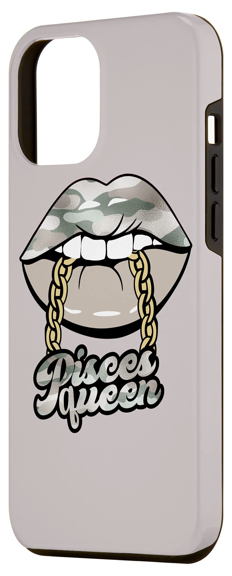 iPhone 12 Pro Max Case - Camouflage Pisces Queen Design, Shockproof Protective Cover for Women | Perfect for Outdoor Adventures, Travel & Daily Use
