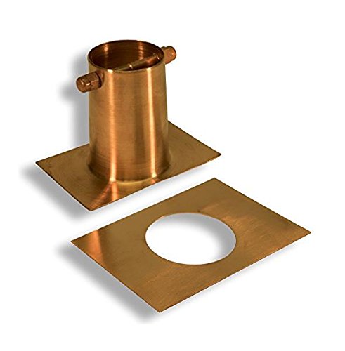 8 Foot Square Cup Rain Chain for Garden Decor - Easy Installation Kit Included | Perfect for Downspout Drainage & Outdoor Water Feature Design