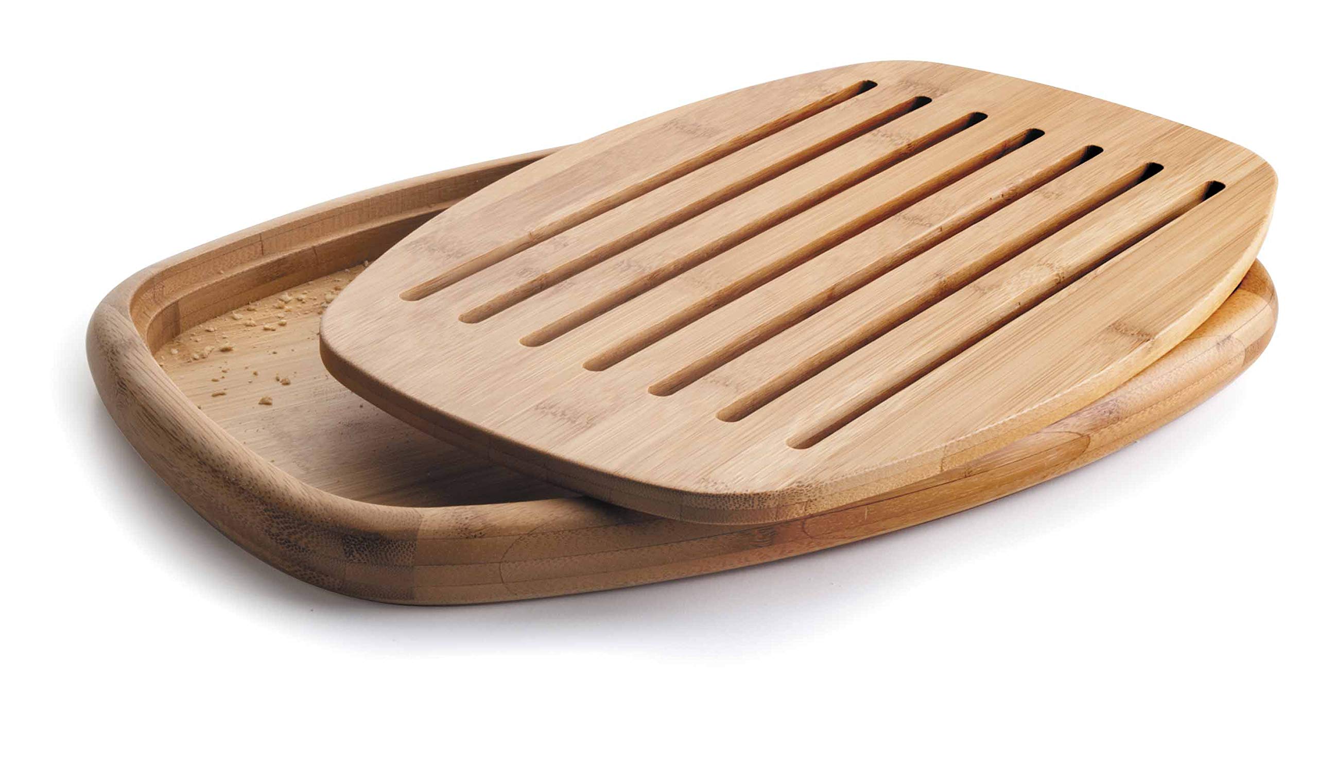 Premium Bamboo Bread Cutting Board 40x27x3cm - Natural Wood Oval Chopping Board for Sourdough, Baguettes & Artisan Bread - Perfect for Kitchens, Bakeries & Gift Giving
