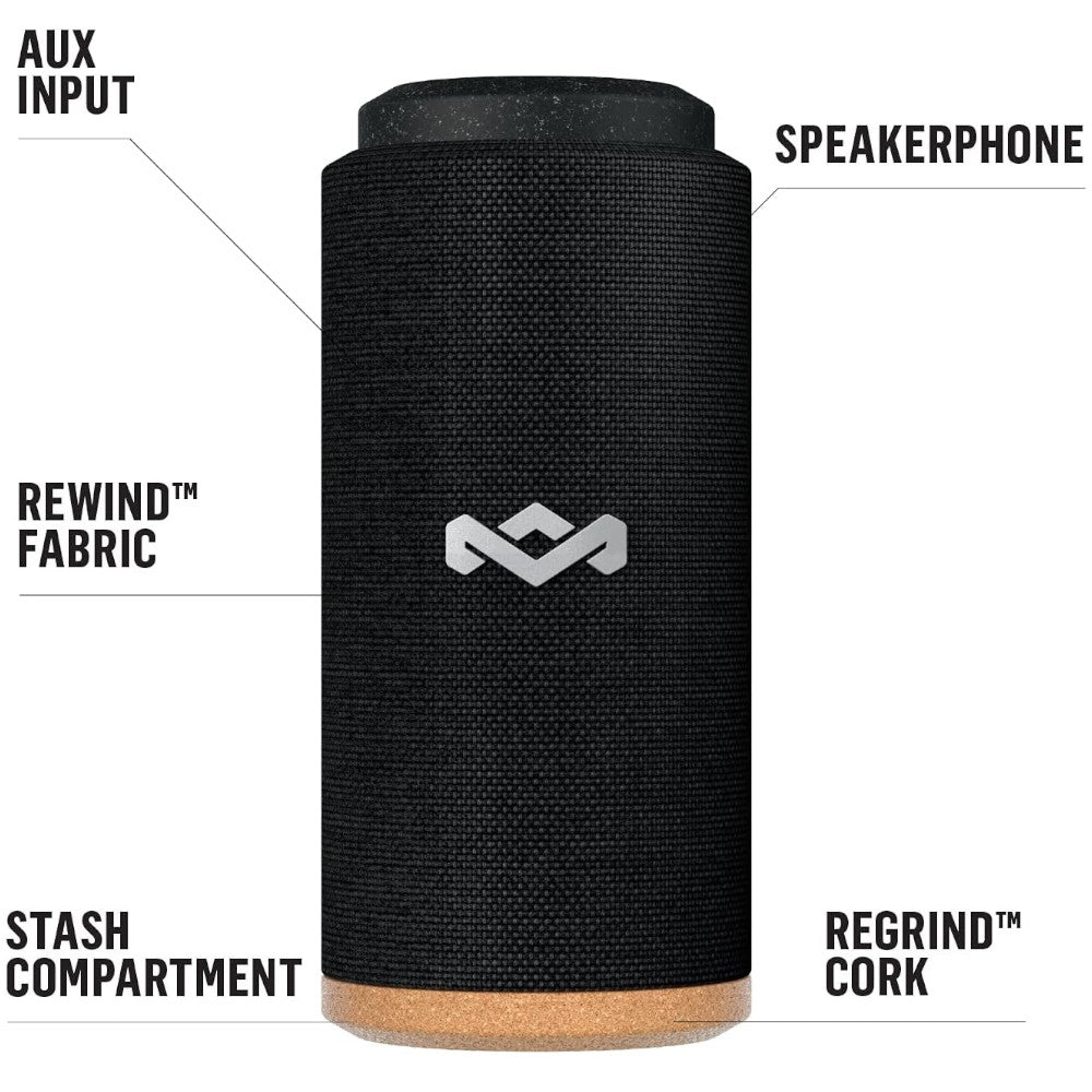 HOUSE OF MARLEY EM JA016 SB No Bounds Sport Waterproof Bluetooth Speaker - Wireless Outdoor Speaker for Beach, Pool, Hiking & Camping (Blemished Packaging)