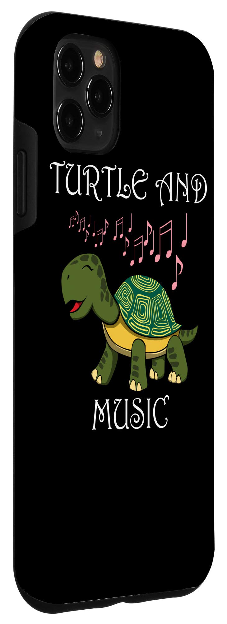 iPhone 11 Pro Max Cute Turtle Singing Musician Phone Case - Perfect for Music Lovers & Turtle Enthusiasts - Great Gift for Concerts, Parties & Daily Use