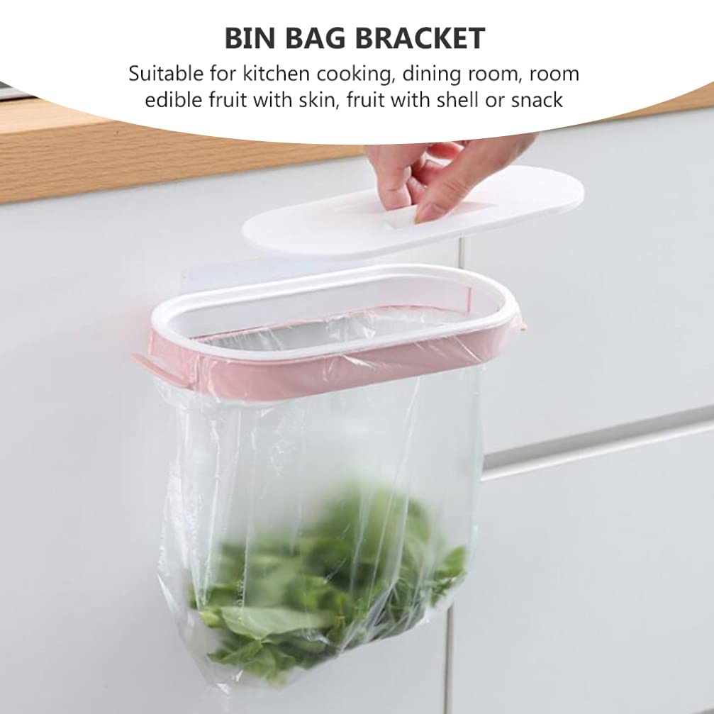 2-Pack Cabilock Garbage Bag Holder - Under Cabinet Trash Bag Storage Rack for Kitchen, Bathroom, or Office - Durable PP Plastic Organizer for Easy Access & Space Saving