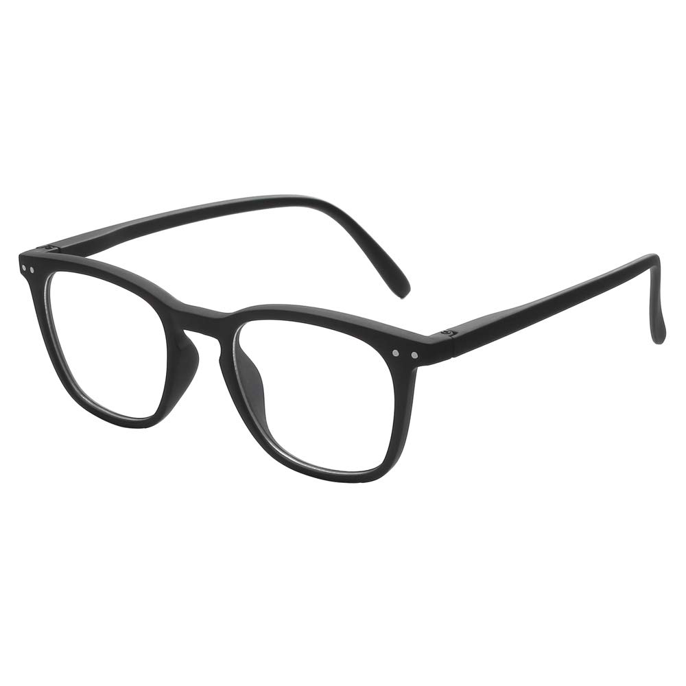 OuShiun Blue Light Blocking Glasses for Computer & Gaming - Anti Eyestrain, UV Protection, Reduce Glare - Lightweight Comfort Frame (Black) - Perfect for Office Work, Online Classes & Nighttime Screen Use