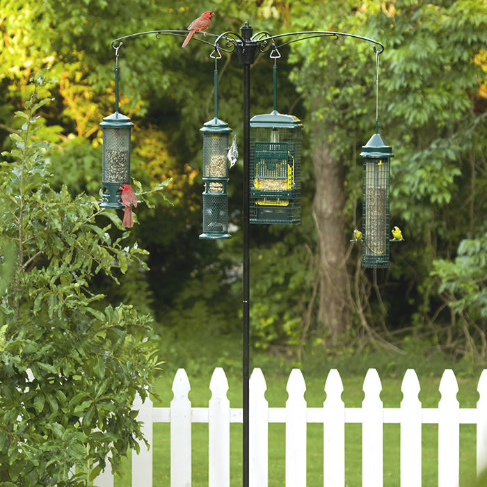 Brome BirdsUP Versa Pole System - Adjustable Bird Feeder Pole for Backyard, Garden & Patio - Perfect for Attracting Wild Birds & Enhancing Outdoor Spaces