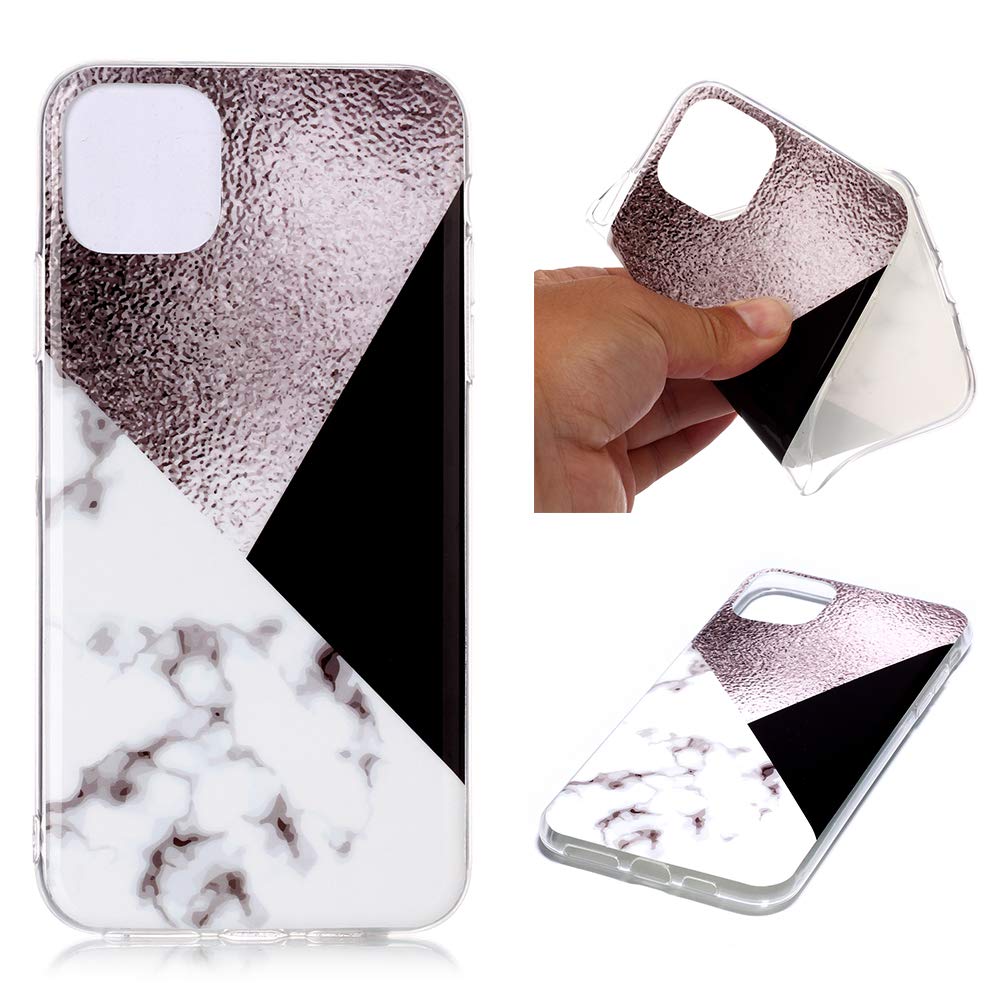 Premium Shockproof iPhone 11 Pro Max Case - Ultra-Thin TPU Silicone Protective Cover with Glitter Marble Design | Durable Gel Phone Case for Everyday Protection | Perfect for Work, Travel & Outdoor Activities