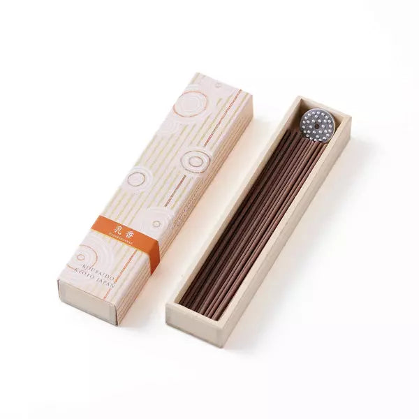 Premium Kousaido Frankincense Long Incense Sticks - 40 Count in Elegant Wooden Box | Aromatic Relaxation for Meditation, Yoga & Spiritual Practices