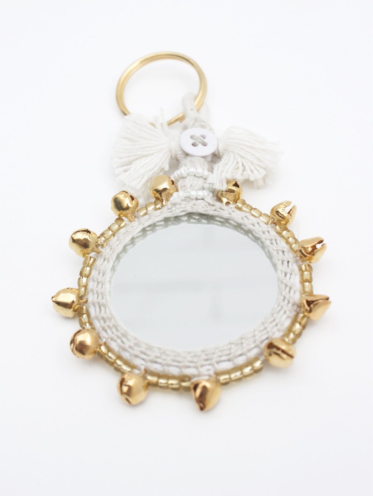 Bell Mirror Keyrings - Stylish and Durable Key Accessories for Women & Men - Perfect for Car Keys, House Keys, and Gift Giving