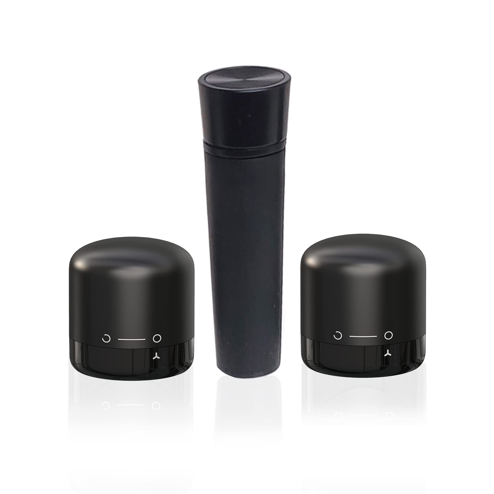 2 Pack Vacuum Wine Stoppers with Pump - Leak-Proof Wine Bottle Sealer for Red Wine, Champagne & Cava - Preserves Freshness with Real Vacuum Seal - Compact for Easy Storage - Perfect for Parties, Gifts & Home Bars