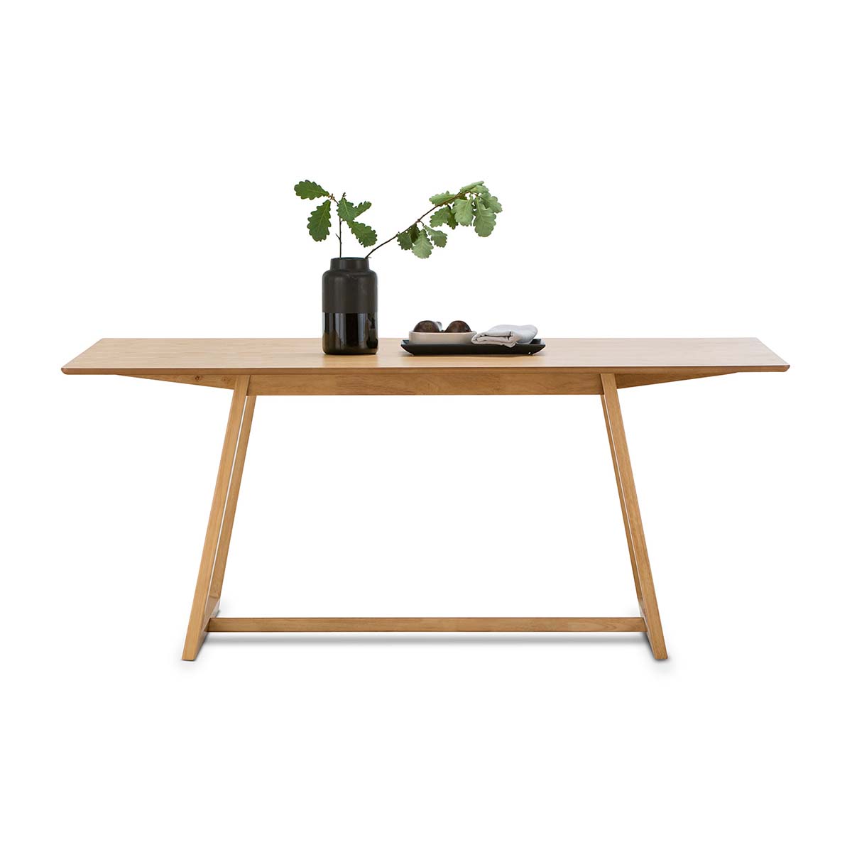Modern Rectangular Dining Table 180cm - Solid Wood Farmhouse Style for Kitchen & Dining Room - Perfect for Family Gatherings & Dinner Parties