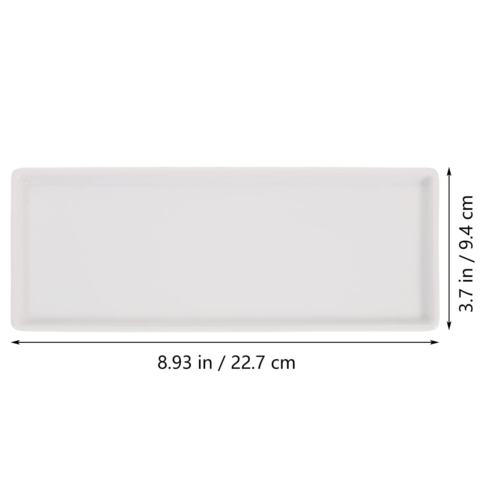 TOPBATHY Porcelain Bathroom Storage Tray - Large White Vanity Tray for Jewelry, Rings, Soap, Candles & Plants | Perfect for Countertop Organization, Bathroom Decor & Gift Giving