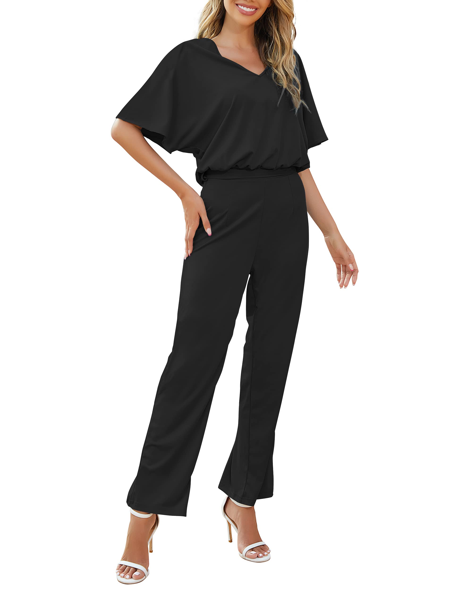 FANCYINN Women's 2-Piece Summer Outfit - Spaghetti Strap Jumpsuit Romper with Long Pencil Pants | Casual Chic Style for Beach, Vacation & Everyday Wear