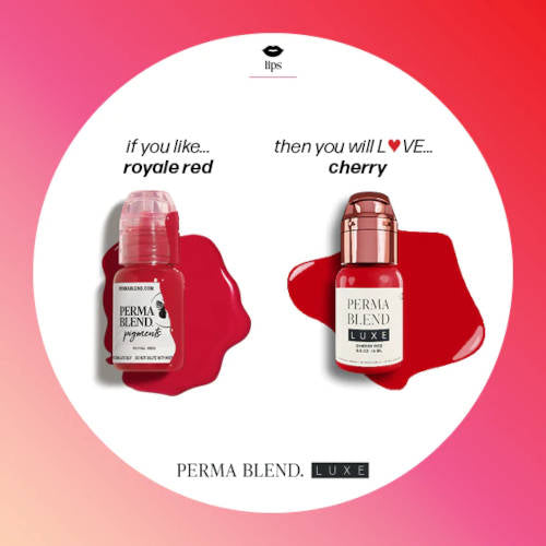 Perma Blend Luxe Cherry Red Pigment - Professional Tattoo Ink for Vibrant & Long-Lasting Color - Perfect for Tattoo Artists & Permanent Makeup