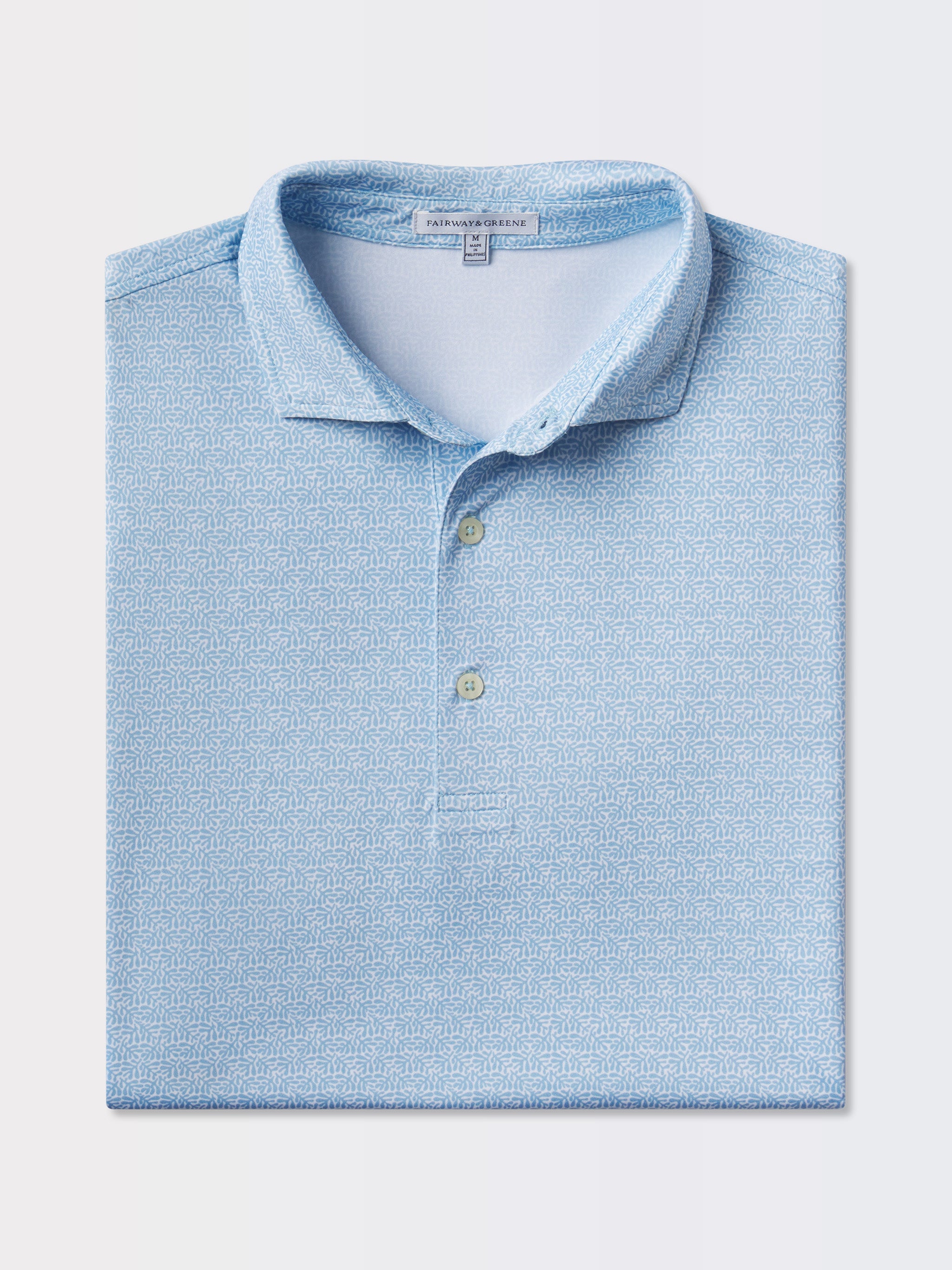 SEACLIFF PRINT POLO Shirt for Men - Stylish Casual Short Sleeve Button Down Shirt - Perfect for Summer, Beach, and Outdoor Activities