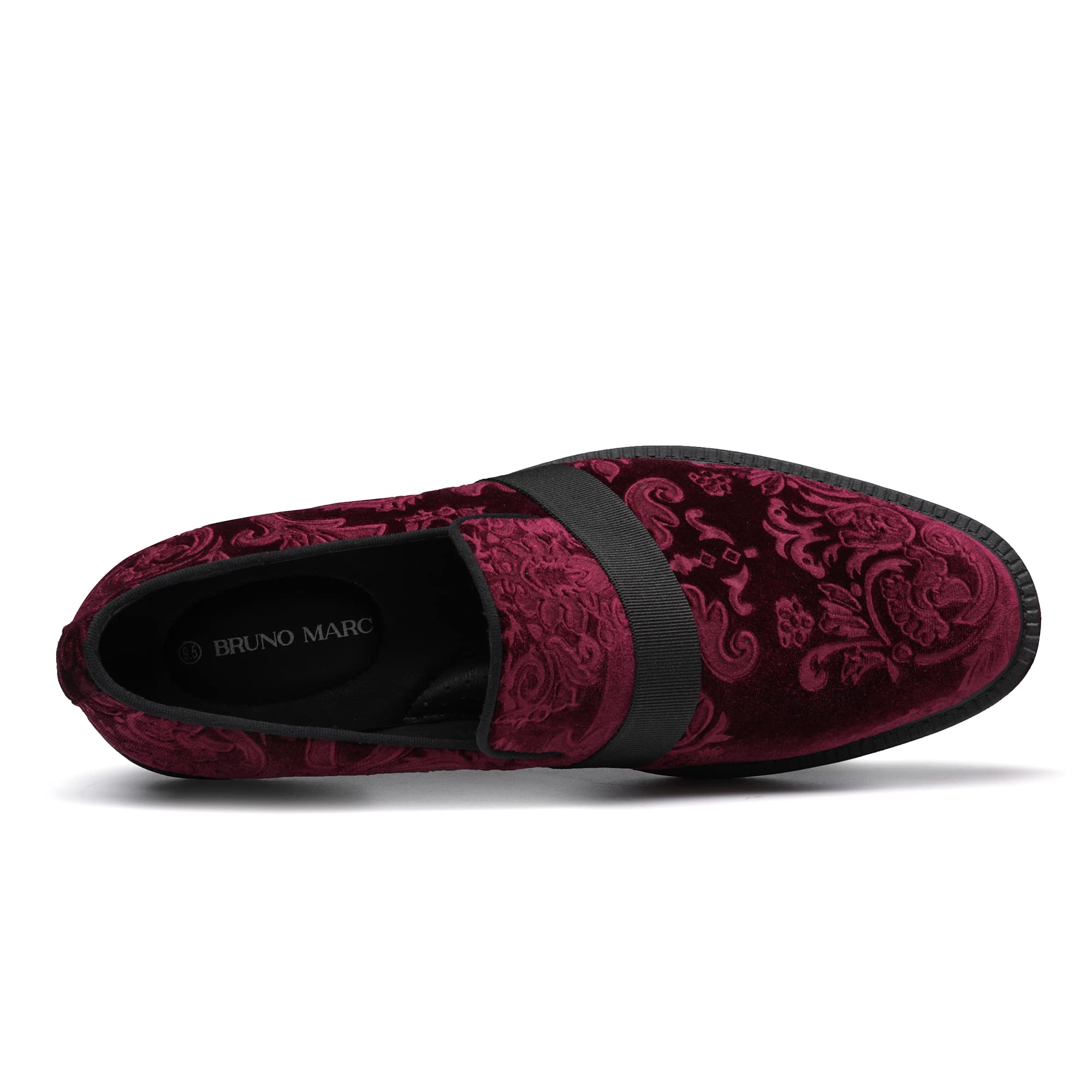 Bruno Marc Men's Slip-On Dress Loafers - Classic Patent Leather Tuxedo Shoes for Formal Wear & Business Occasions