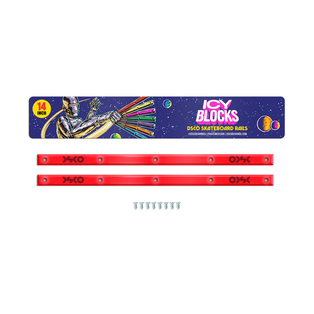 DSCO Icy Blocks Skateboard Rails and Ribs - Durable Grind Rails for Street Skateboarding and Park Tricks