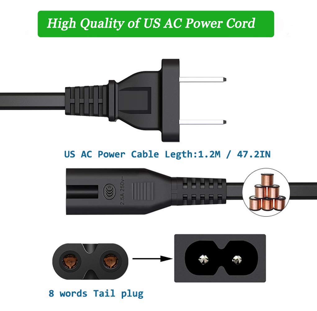 Original Canon Vixia Camcorder Power Adapter CA-570 - Replacement Charger for Canon HV HF HG Series, XA10 XA20 XA25 XA30, HF10 HF100 HG20 HG21 HG31 HV10 HV20 HV30 - Perfect for Travel Vlogging & Professional Video Recording