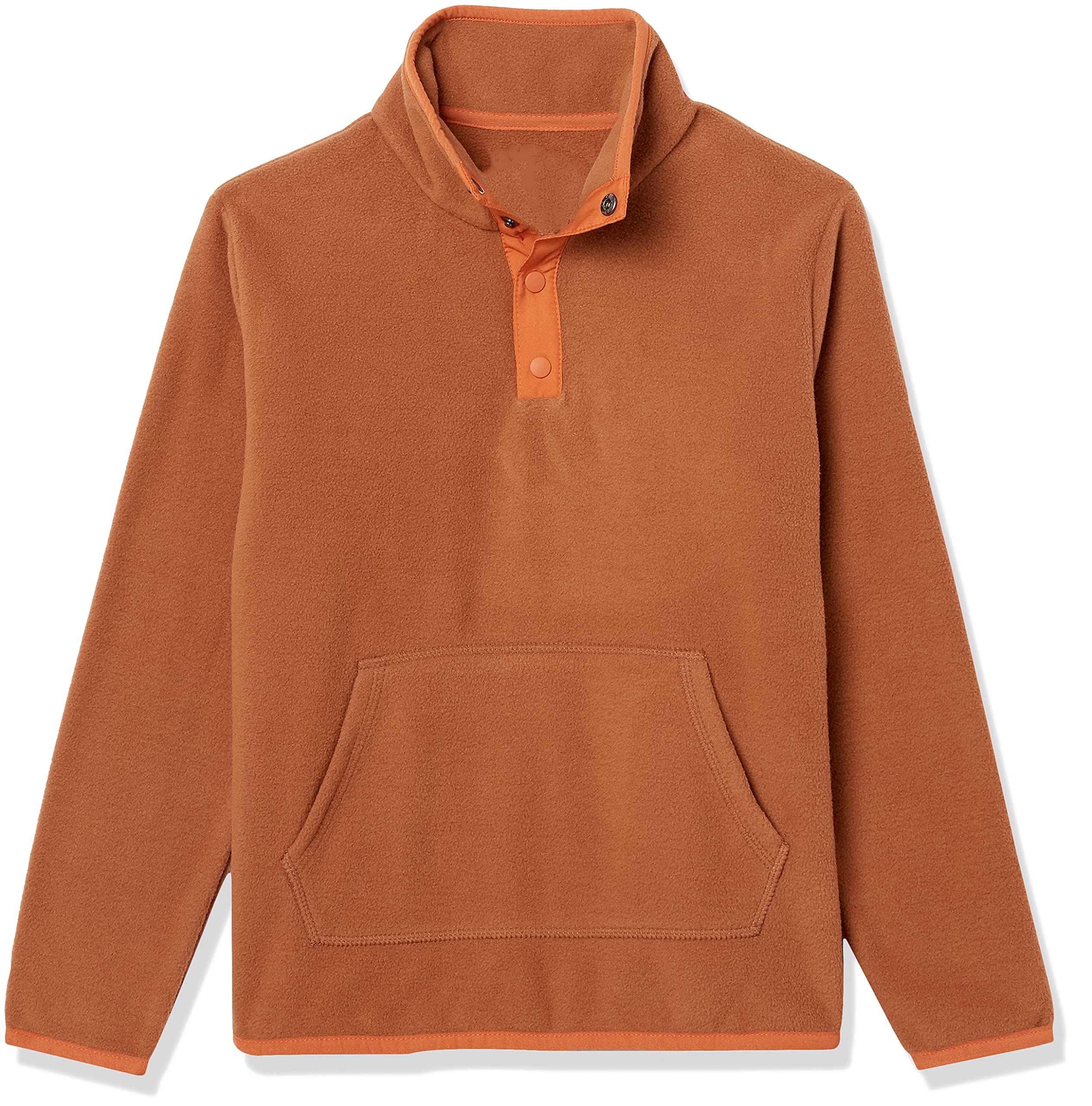 Amazon Essentials Boys' Polar Fleece Snap Placket Pullover Jacket - Warm Winter Coat for Kids, Soft Fleece Outerwear with Snap Closure - Perfect for School, Outdoor Play & Cold Weather Activities
