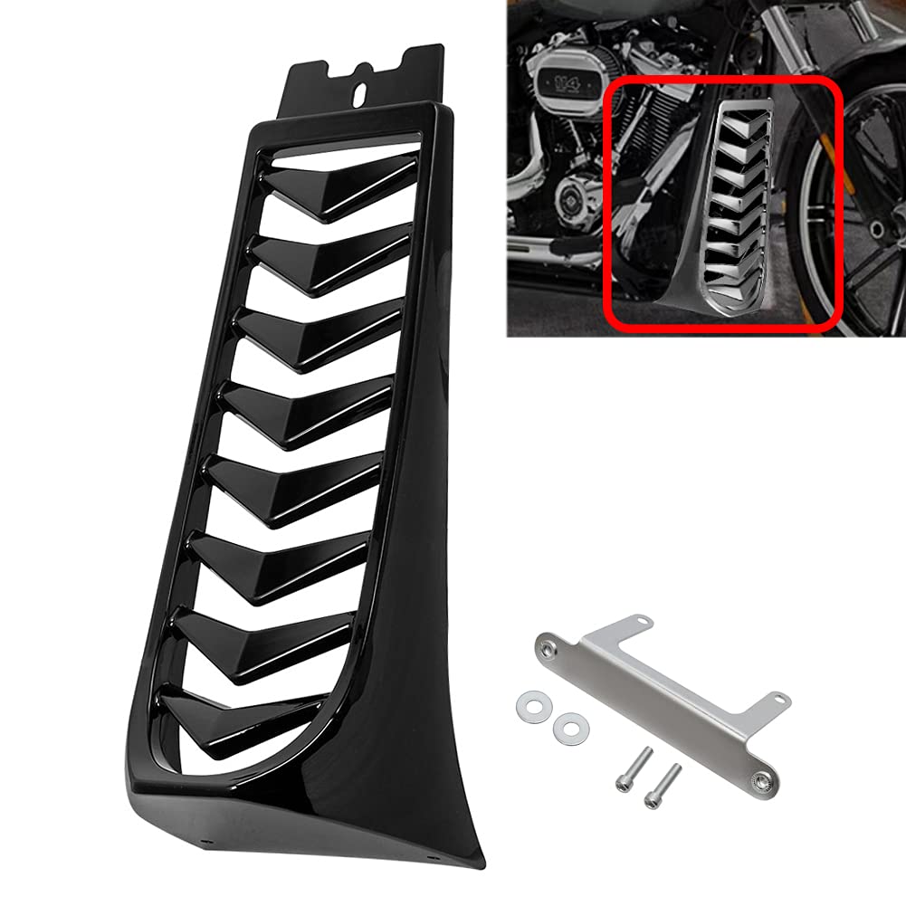Harley Softail Street Bob Breakout FXBR FXBRS Motorcycle Front Lower Radiator Cover Chin Fairing Spoiler (2018-2023) - Durable ABS Plastic, Enhanced Aerodynamics & Protection for Harley Riders - Perfect for Cruising, Touring & Custom Bike Builds