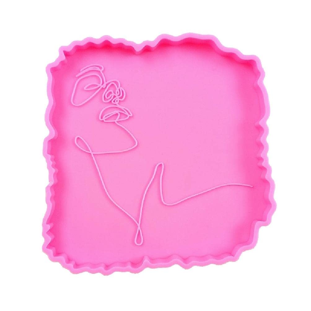 1/4x Sexy Female Body Silicone Coaster Molds - DIY Resin Jewelry Making Kit, Glossy Mirror Finish Casting Molds for Unique Coasters, Pendants & Art Projects - Perfect for Home Decor, Gifts & Crafting with Kids