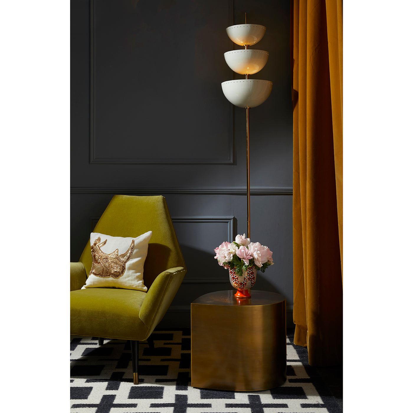 Lisbon Torchiere Floor Lamp - Modern LED Standing Light for Living Room, Bedroom & Office - Adjustable Brightness & Energy Efficient Lighting for Home Decor