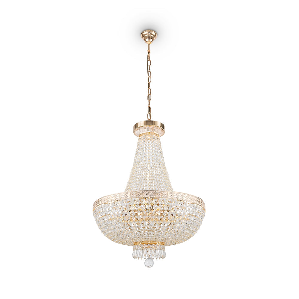 Bella 8Lt Chandelier - Elegant Crystal Ceiling Light Fixture for Dining Room, Living Room & Bedroom Decor