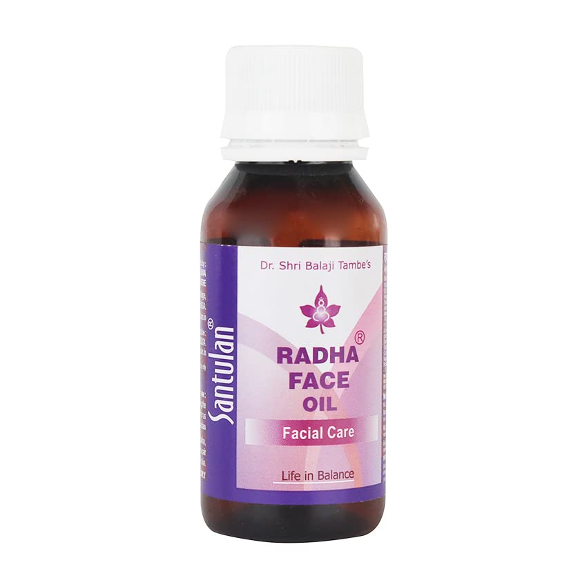 Golden Oldie Herbs Santulan Ayurveda Radha Face Oil - 50ml (Pack of 2) for Glowing Skin & Anti-Aging | Natural Ayurvedic Facial Care for Dry & Sensitive Skin | Perfect for Daily Moisturizing & Nighttime Skin Repair