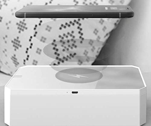 CarbonKlean UVKlear - UVC Sanitizing Kit with Wireless Charger, Removable Cosmetic Mirror & UV Phone Cleaner (Pink) - Perfect for Travel, Home & Office Disinfection