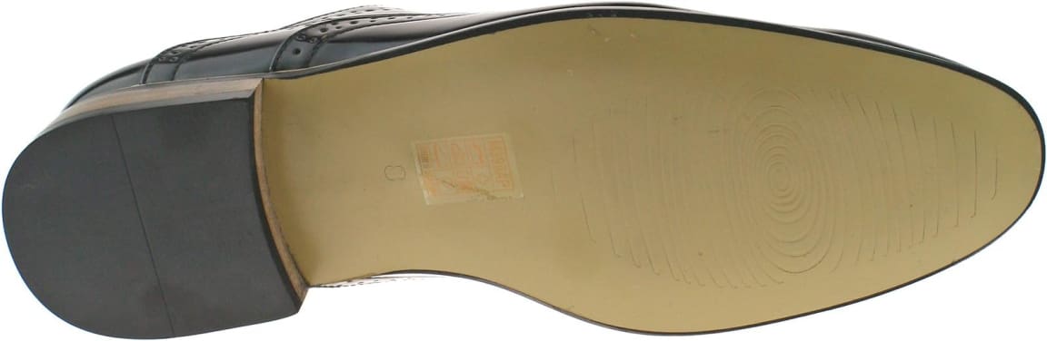 Premium Black Hi-Shine Buckle Strap Brogue Monk Shoes for Men - Formal & Business Attire, Office Wear, Wedding & Special Occasions