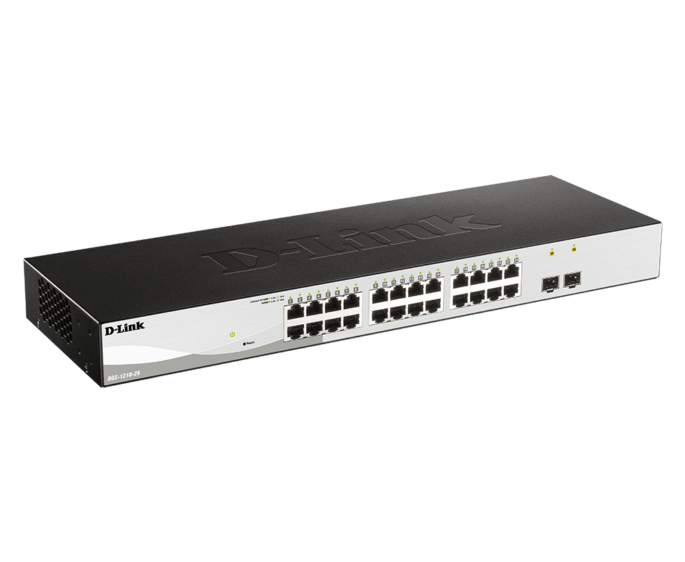 D-Link DGS-1210-26 26-Port Gigabit Smart Managed Switch - High-Speed Network Switch for Office, Home & Business Use - Pre-Order Now