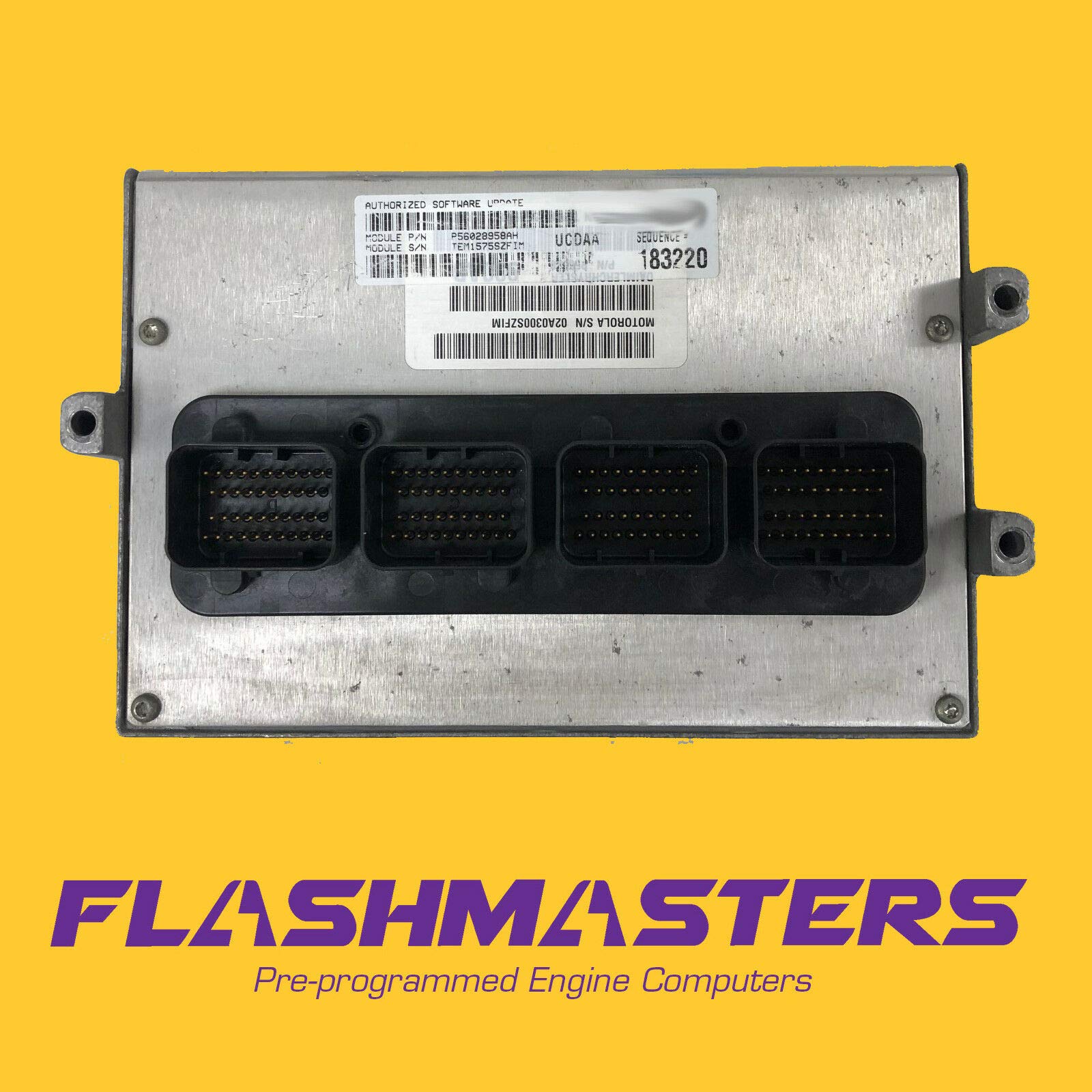 2005 Ram 3.7L AT Engine Computer P56028903 ECM PCM ECU - Pre-Programmed to Your VIN - Replacement Control Module for Dodge Ram 1500 - Fix Check Engine Light & Performance Issues