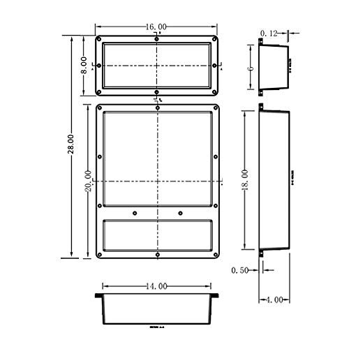 Waterproof Prefabricated Triple Shower Niche 28