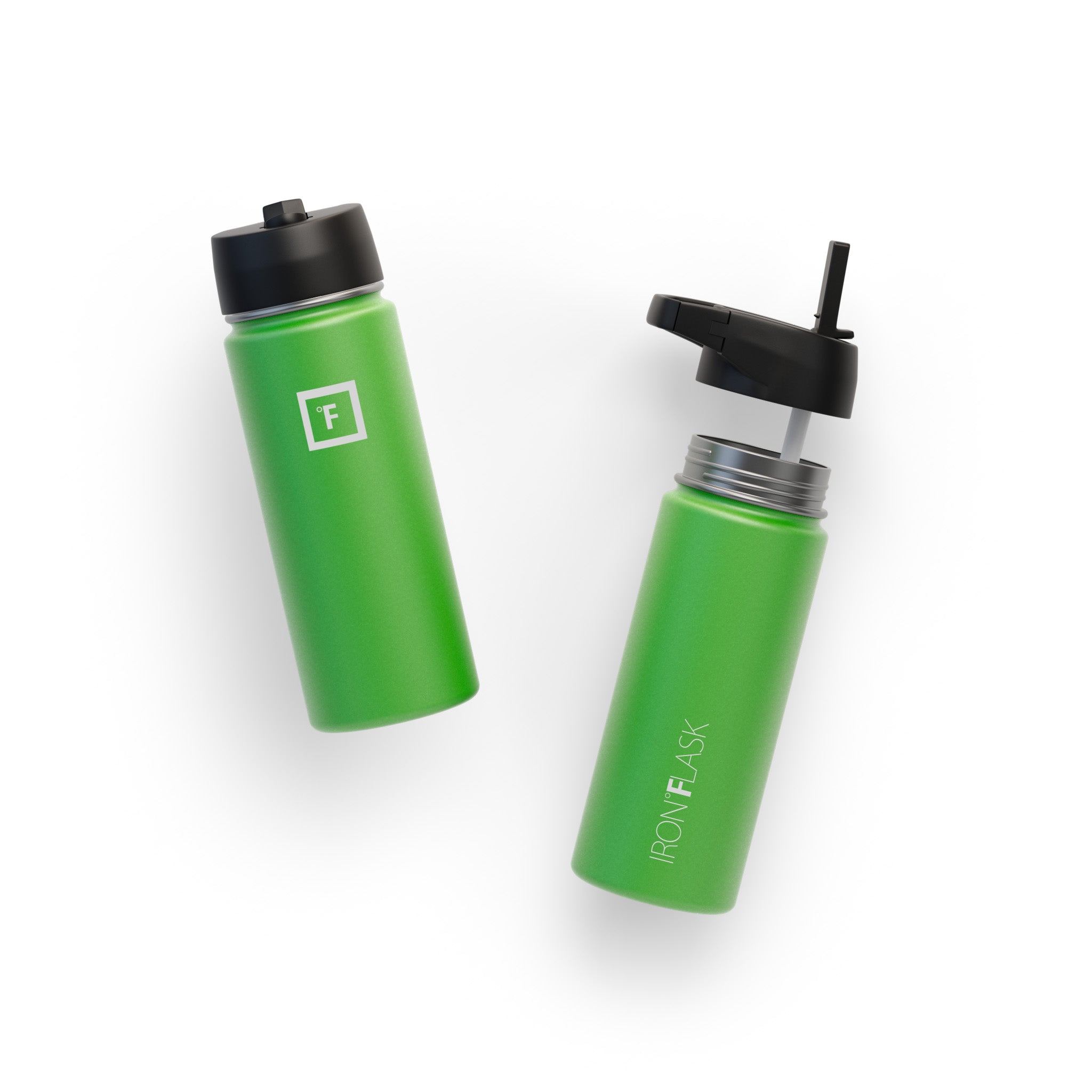 18 Oz Wide Mouth Water Bottle with Straw Lid - Leak Proof & BPA Free - Perfect for Gym, Hiking, Travel & Everyday Hydration