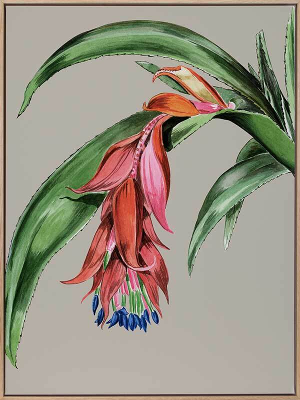Crimson Bloom Canvas Art Print - Vibrant Floral Wall Decor for Living Room, Bedroom & Office | Perfect for Home & Office Decor