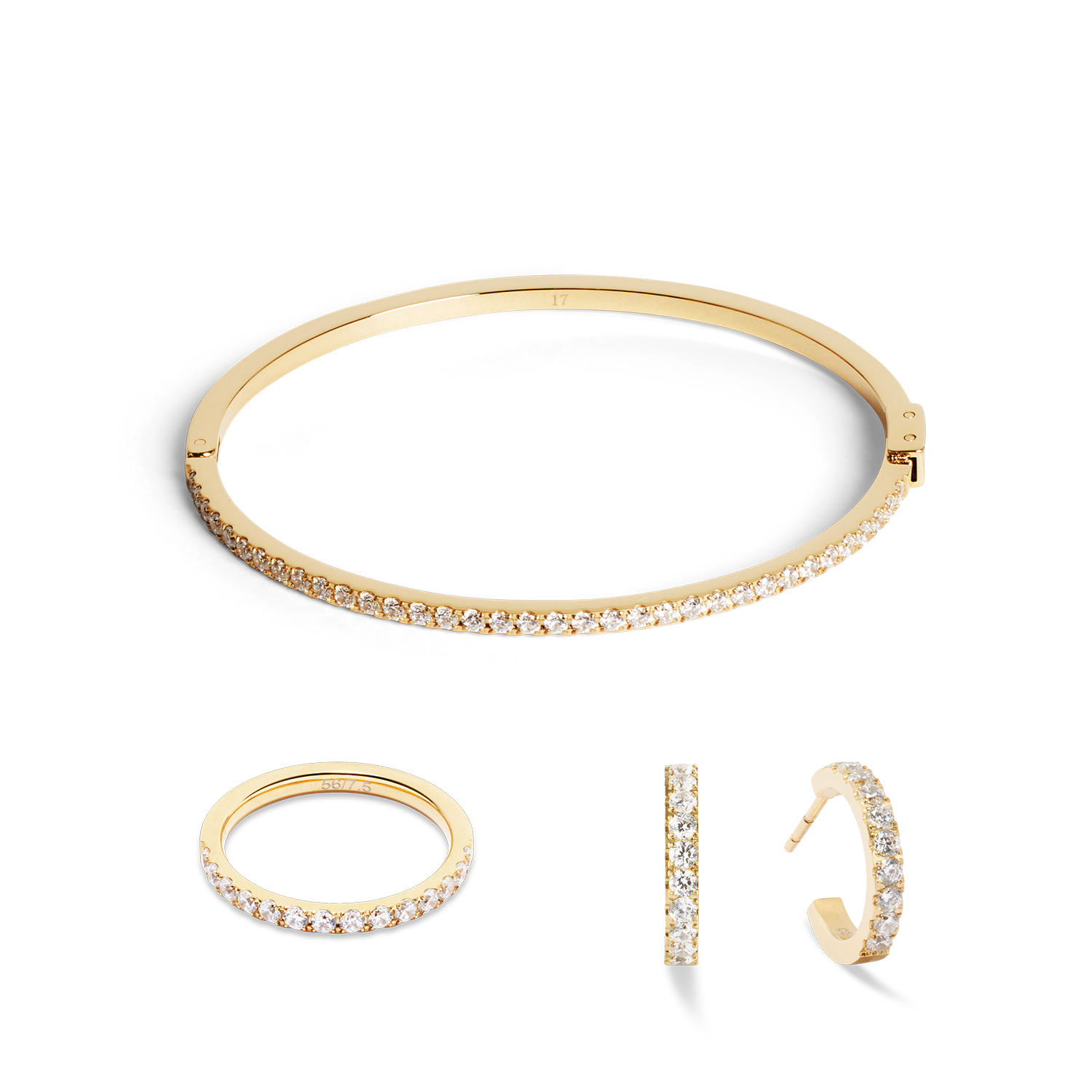 Eternal Love Ring - 14K Gold Plated Crystal Wedding Band for Women, Romantic Gift for Anniversary, Valentine's Day & Engagement - Perfect for Special Occasions & Everyday Elegance