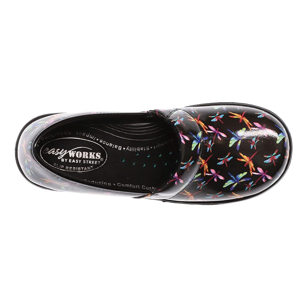 Laurie Women's Slip-On Shoes Size 8 E US - Dragonfly Patent Leather Comfortable Loafers for Work, Office & Casual Wear