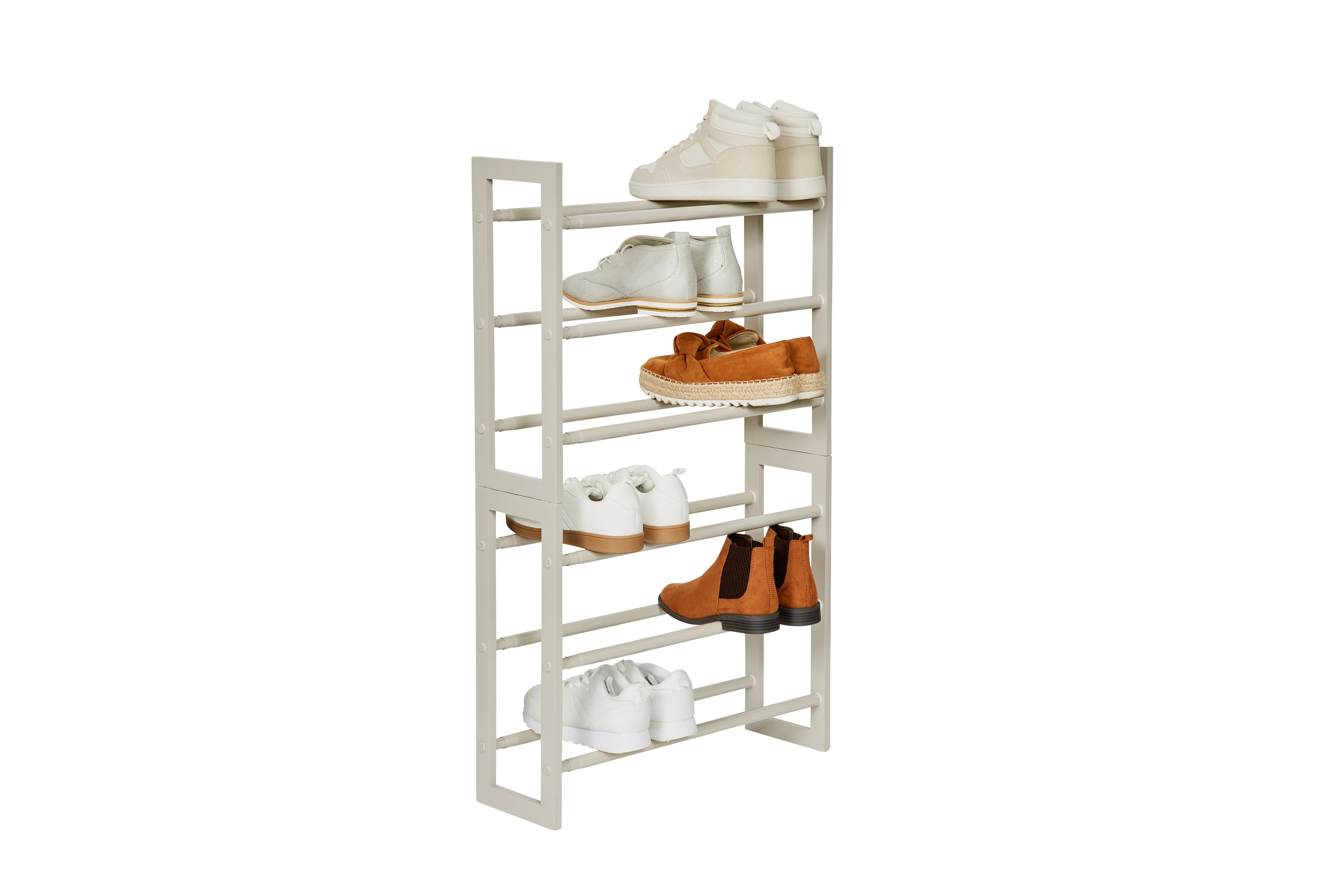 Expandable Wooden Shoe Rack Organizer - Space Saving Storage for Entryway, Closet & Bedroom - Holds 12-24 Pairs of Shoes