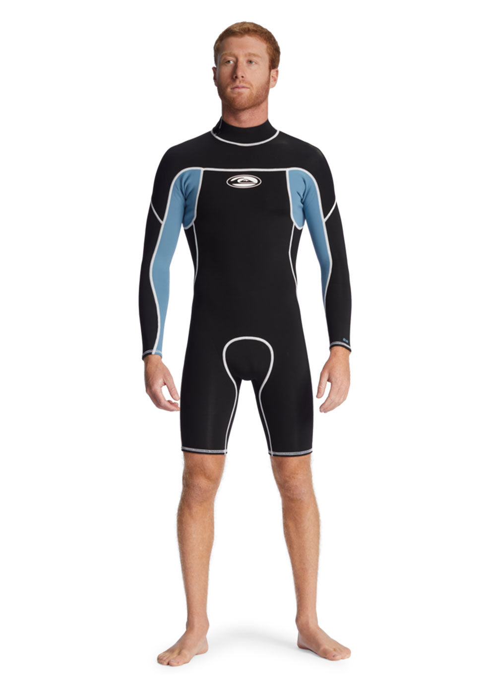 Quiksilver Men's 2/2mm Long Sleeve Back Zip Spring Wetsuit - Surfing, Diving & Water Sports Gear for Warm Weather Protection