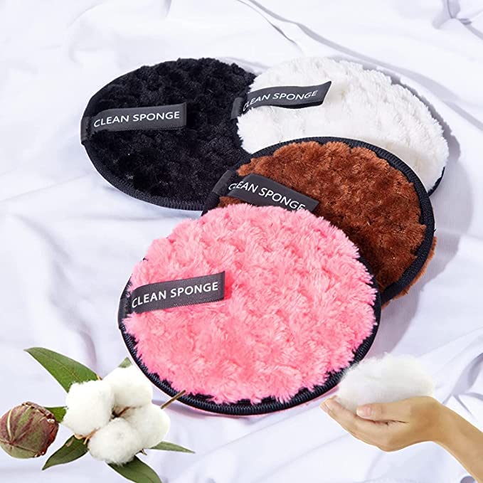 Eco-Friendly Reusable Makeup Remover Pads & Cloths - Gentle Microfiber Face Pads for All Skin Types | Washable Makeup Eraser with Free Face Pack Brush | Perfect for Travel, Daily Skincare & Sustainable Beauty Routine