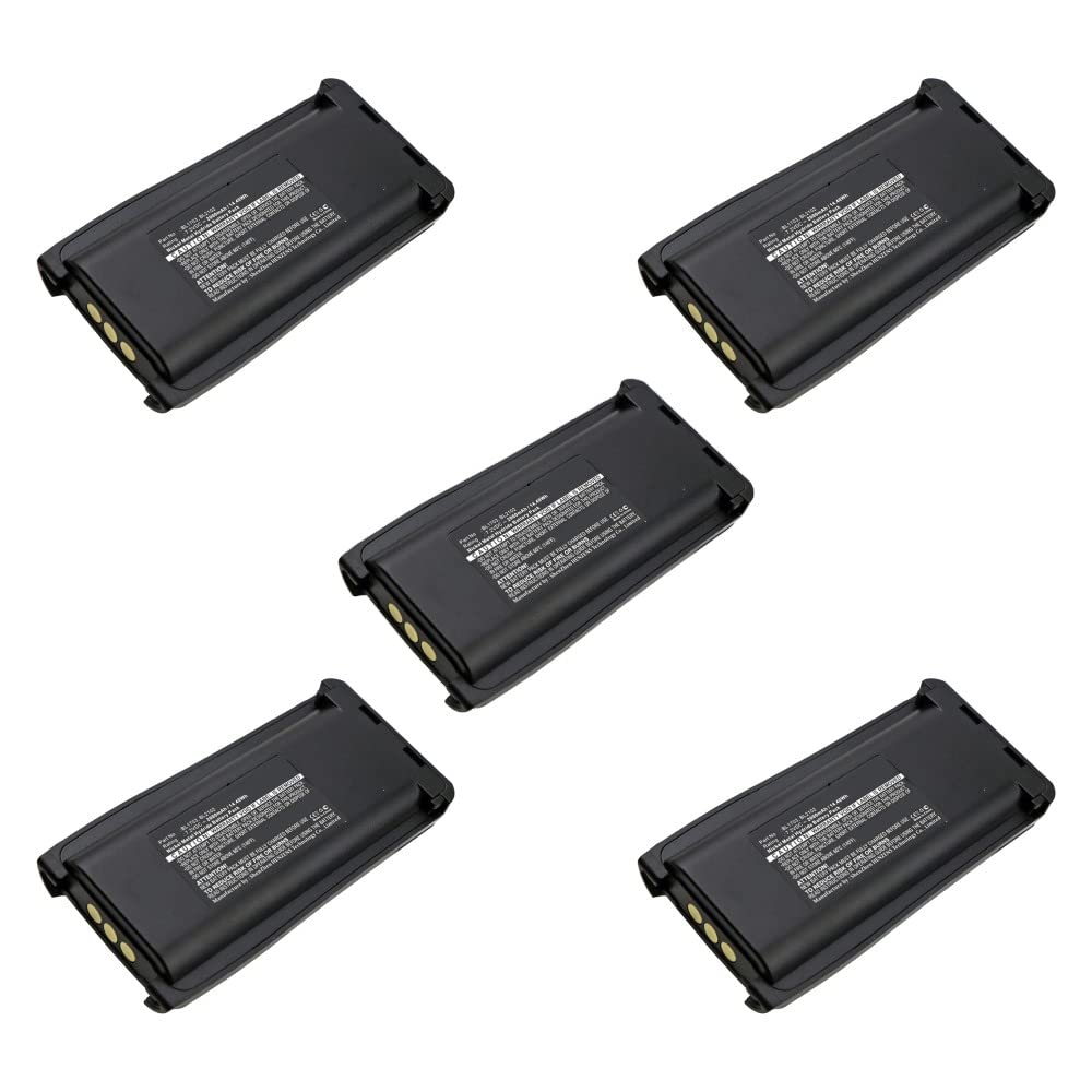 Synergy Digital 2-Way Radio Batteries - 5 Pack Ni-MH 7.2V 2000mAh Replacement for HYT TC-780U & BL1703 - Long Lasting Walkie Talkie Batteries for Outdoor, Construction, and Emergency Communication