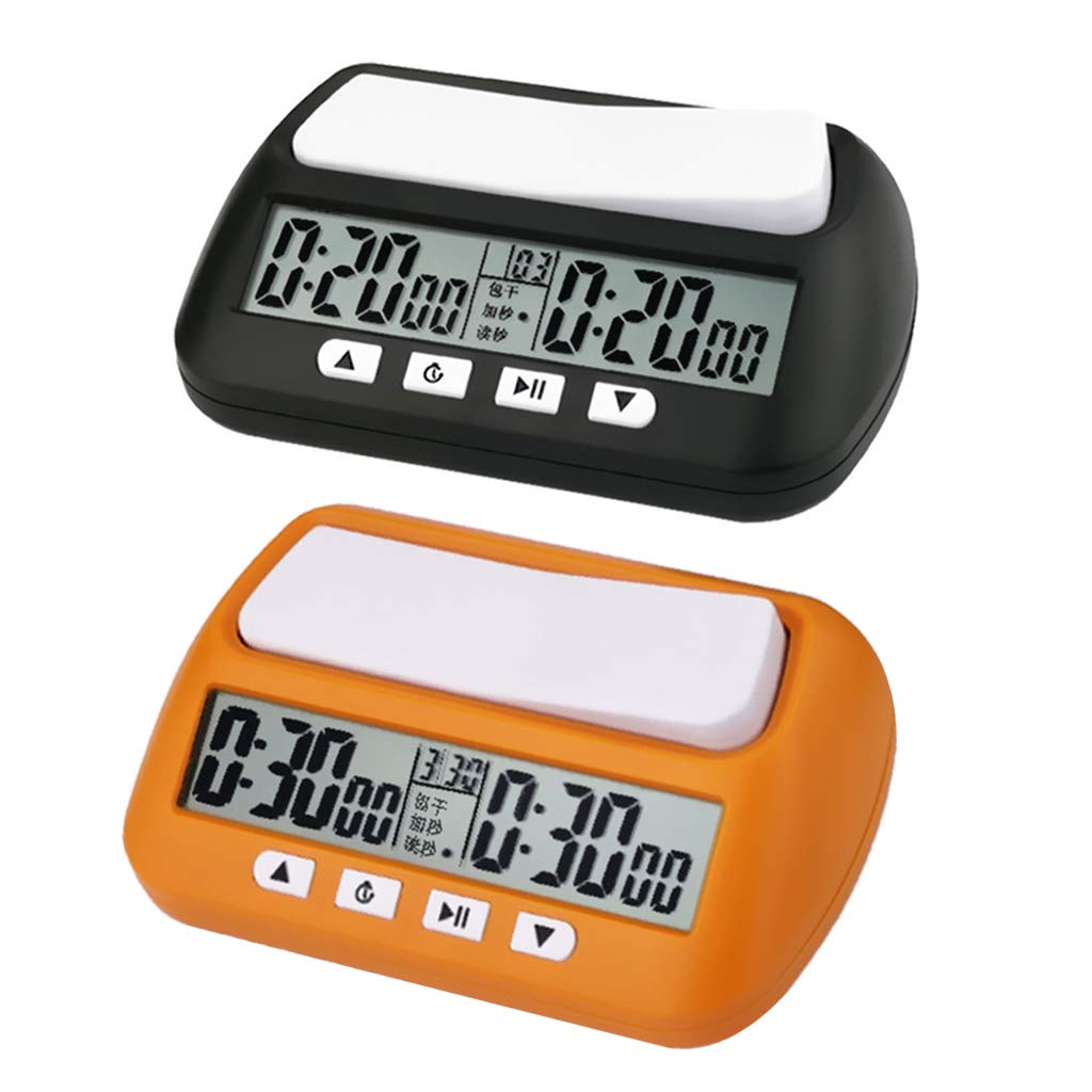 Professional Digital Chess Clock with Count Up/Down Timer - Electronic Board Game Accessory & Bonus Competition Hour Meter - Perfect for Tournaments, Clubs, and Home Play