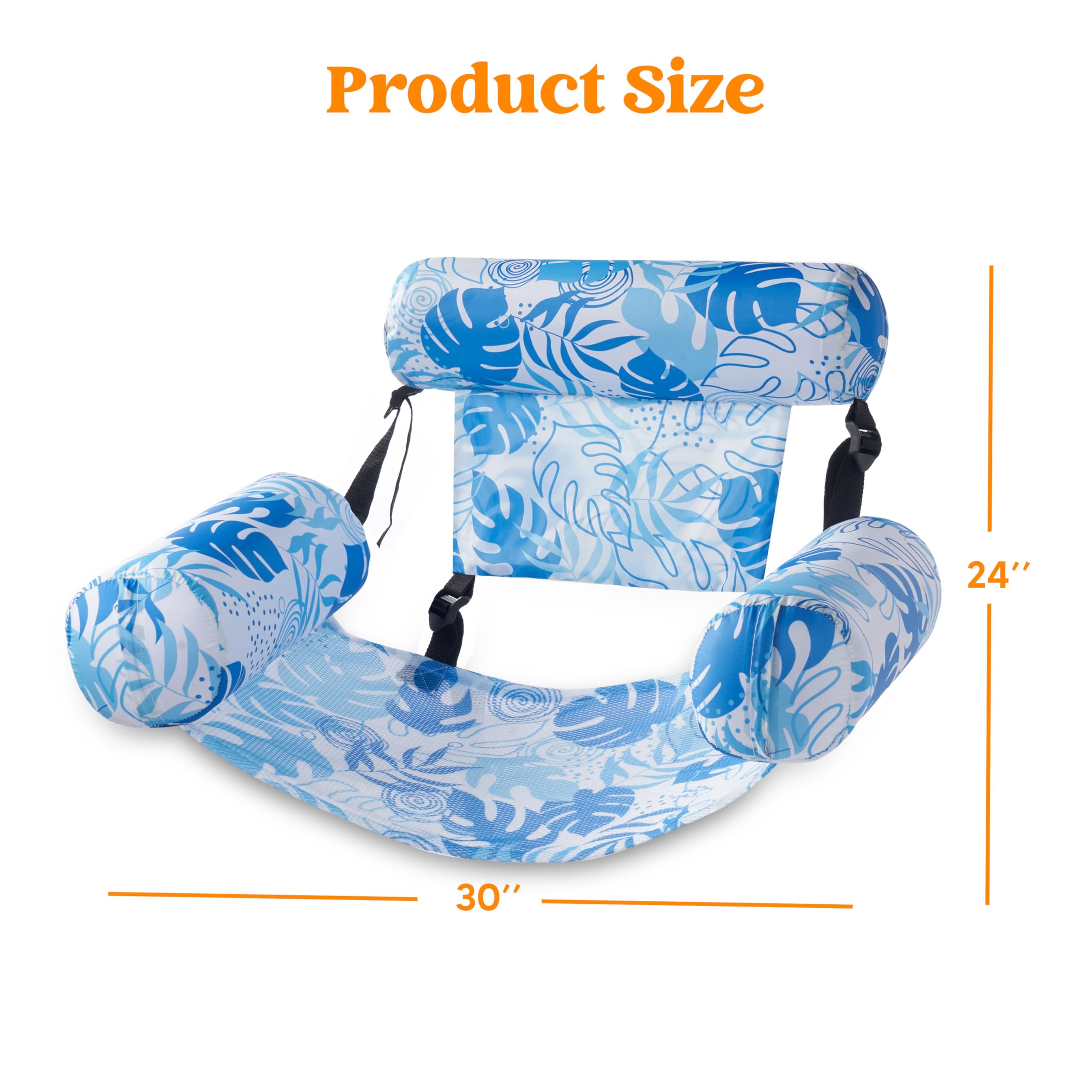 **SLOOSH 2-Pack Inflatable Pool Floats for Adults - Heavy Duty Floating Lounge Chairs with Pool Noodles - Perfect for Summer, Beach, Lake, and Pool Parties**    *(Use Case: Relaxing in the pool, floating on the lake, or lounging at beach parties with friends and family.)*