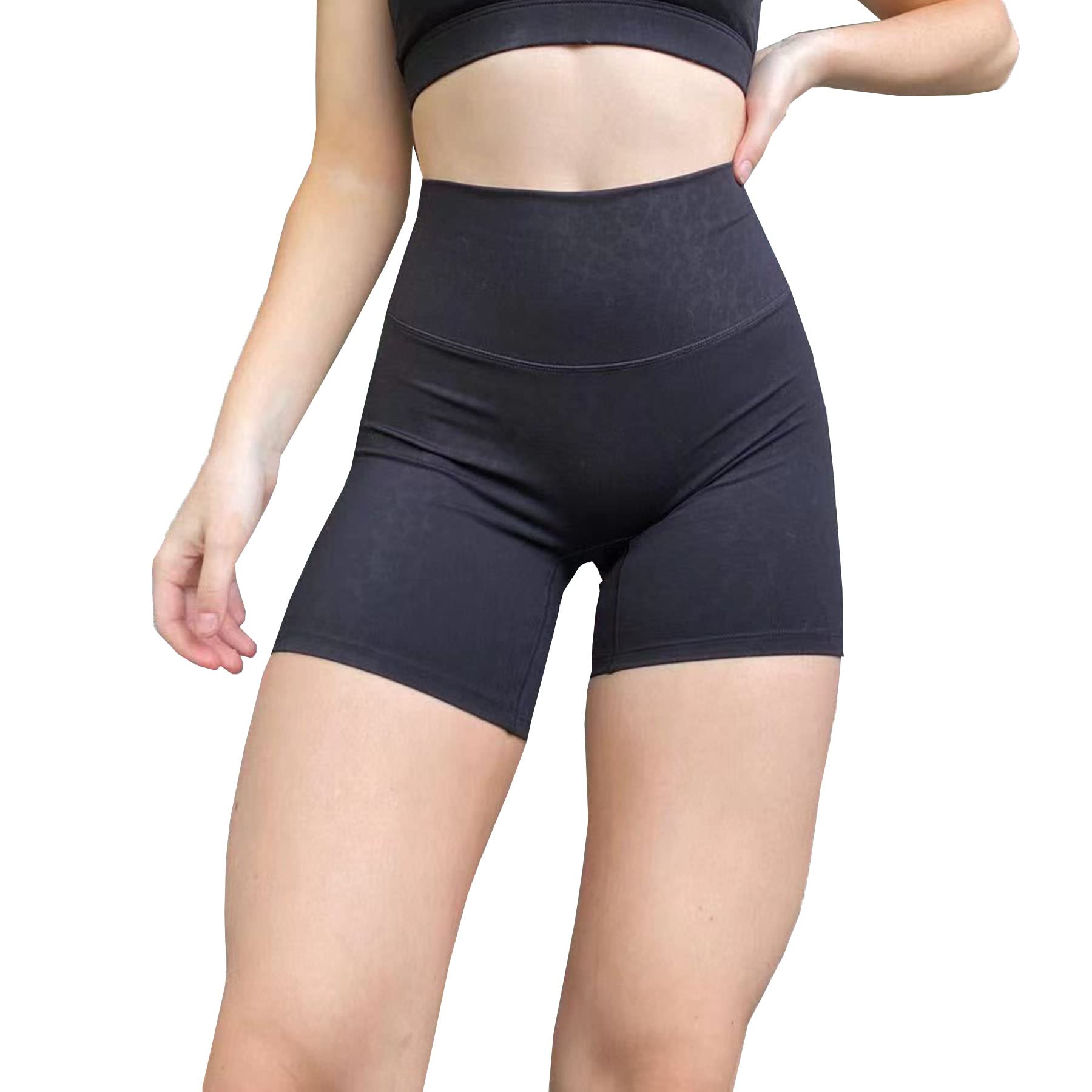 Aoxjox Women's High Waist Biker Shorts - 6