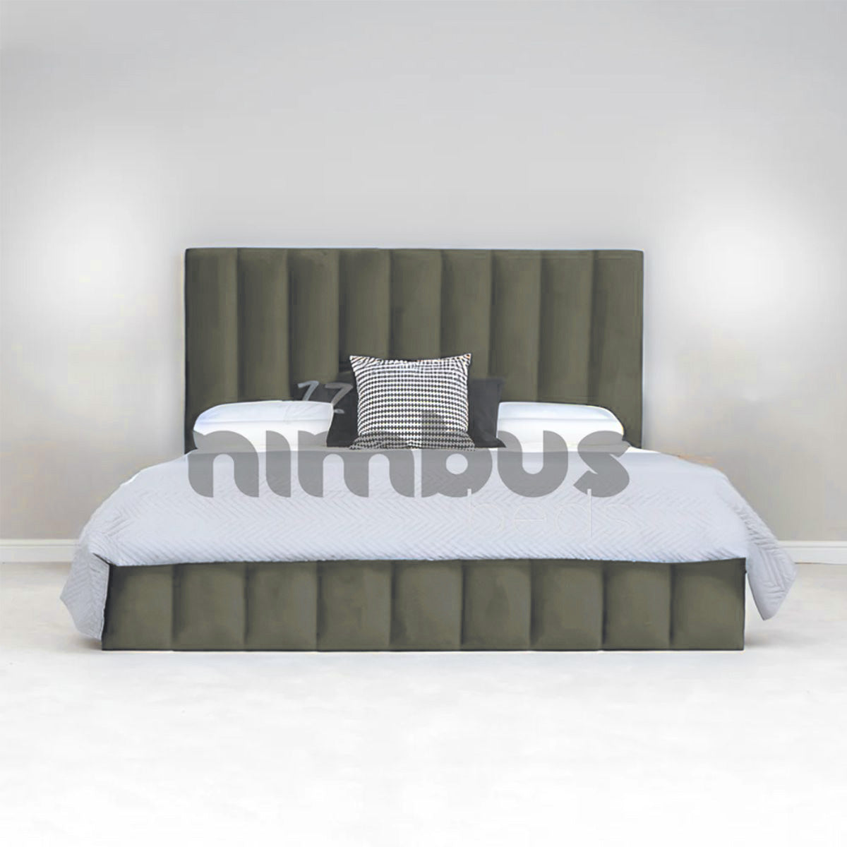 Louie Bed Frame - Queen Size Modern Platform Bed with Wooden Slats & Sturdy Metal Legs | Perfect for Bedrooms, Guest Rooms & Apartments