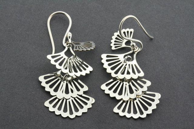Multi Fan Drop Earrings for Women - Fashion Boho Dangle Earrings for Daily Wear & Party | Lightweight & Stylish Jewelry Gift