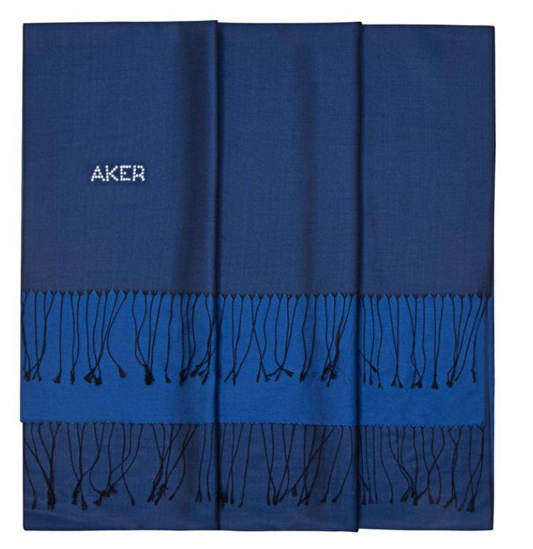 Stylish Navy Blue Shawl for Women - Soft & Elegant Wrap Scarf - Perfect for Fall, Winter & Special Occasions