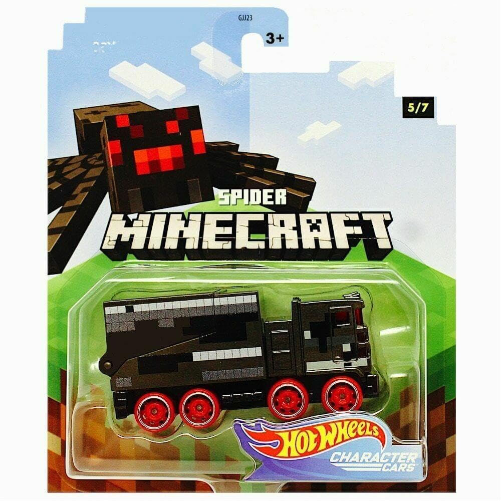 Hot Wheels 2020 Minecraft 1/64 Scale Spider Vehicle Die-Cast Car - Official Gaming Character Collectible Toy for Kids & Adults - Perfect for Play, Display & Gift Giving