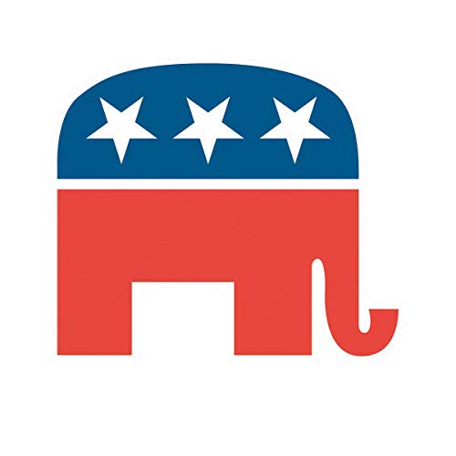EW Designs Republican Elephant Vinyl Decal - 5