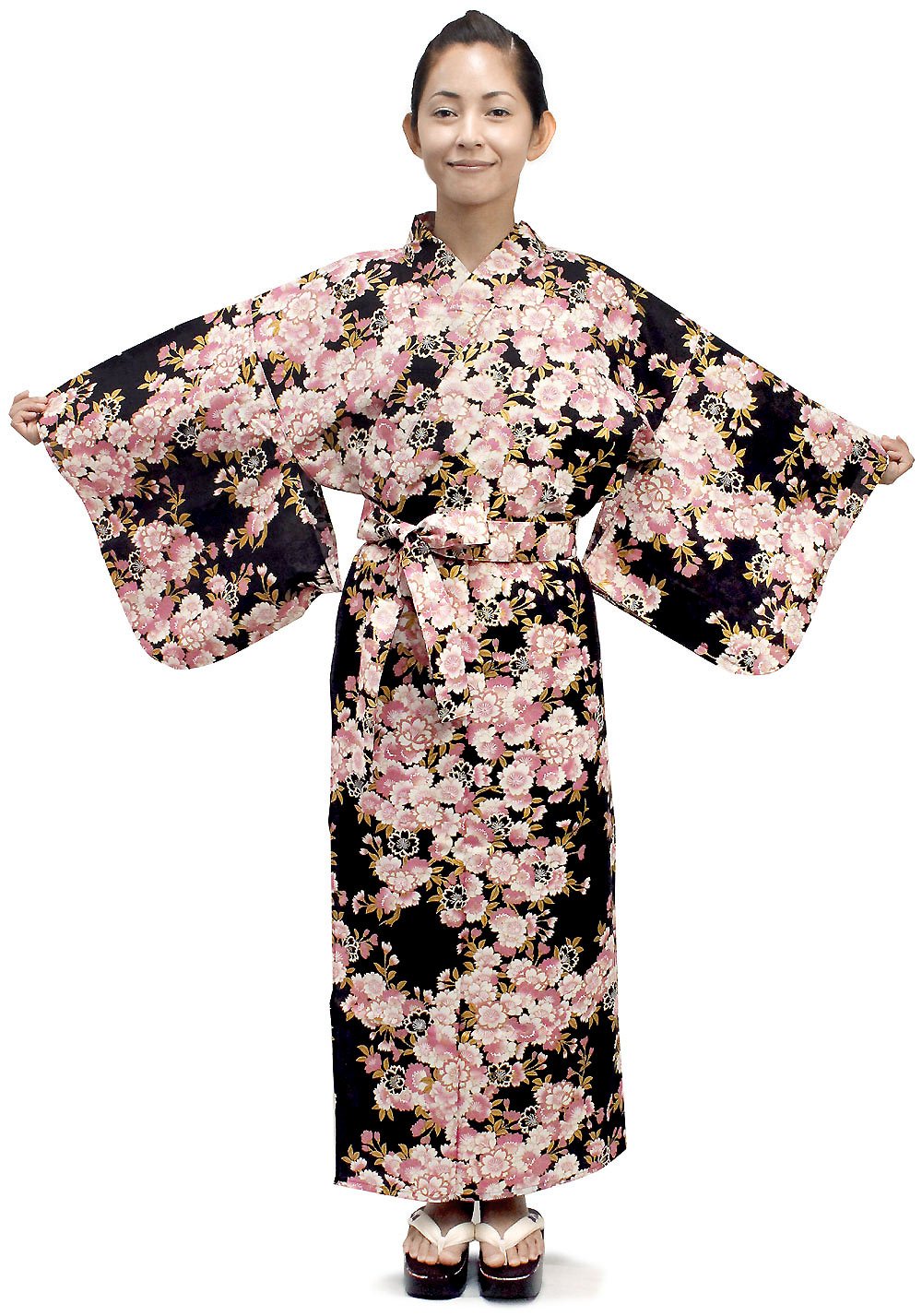Women's Cotton Kimono Yukata Robe - Medium Size (56
