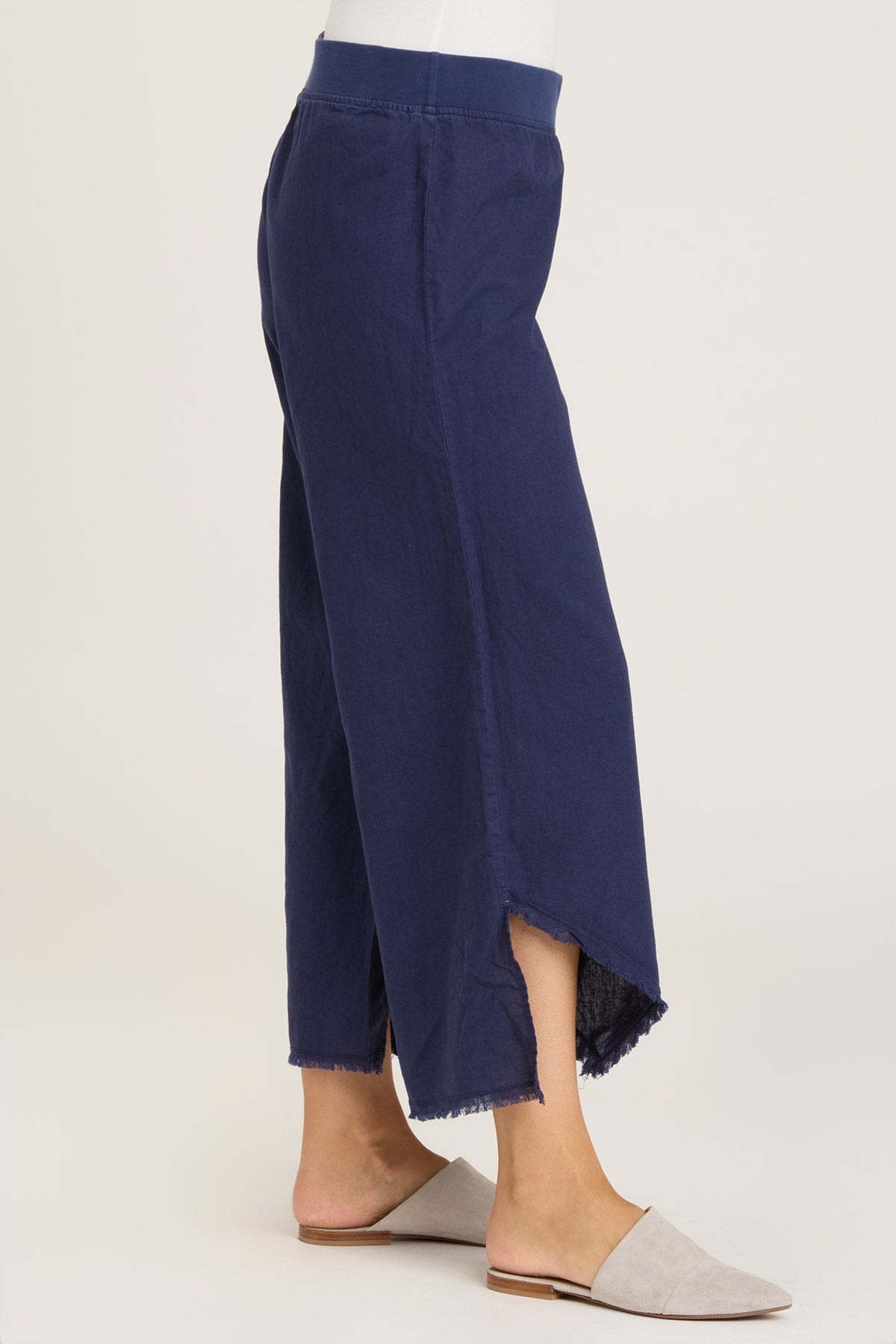 Stylish Asymmetric Wide Leg Pants for Women - High Waisted Flowy Trousers with Side Slits | Perfect for Office, Casual Outfits & Special Occasions