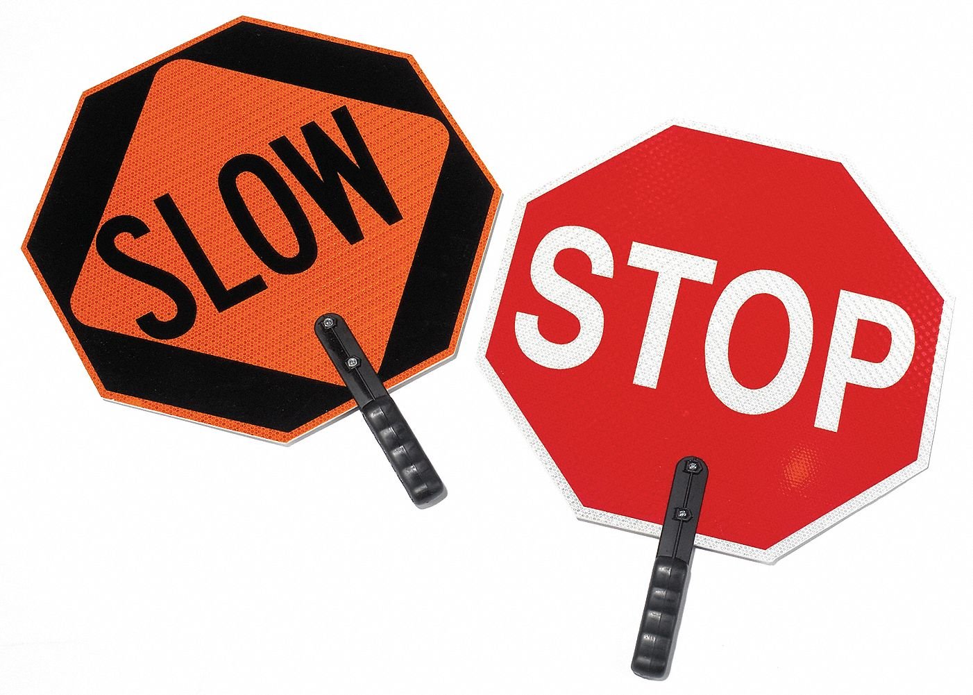 03-852 Plastic Paddle Stop Slow Sign - 18